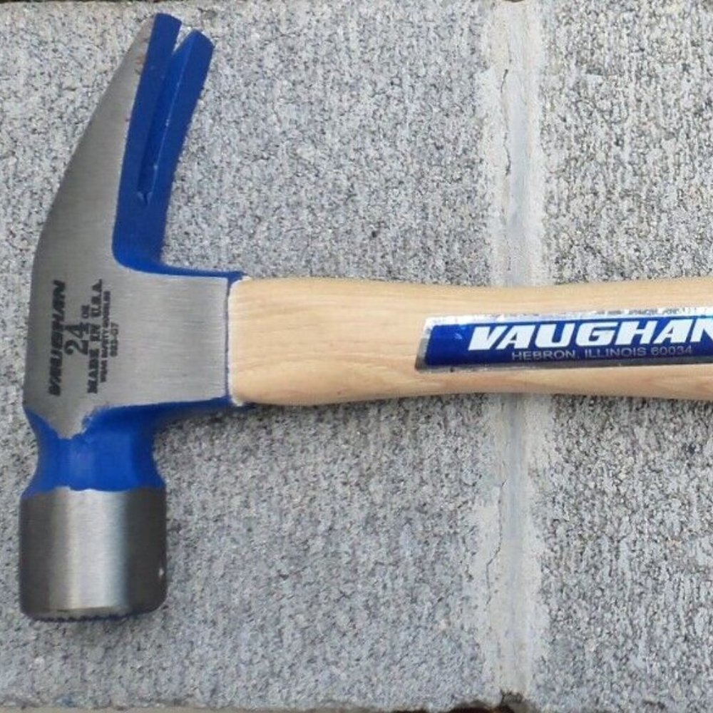 Vaughan Framing Rip Hammer 17 Inch Handle 24 Oz Milled Face Made in USA NEW